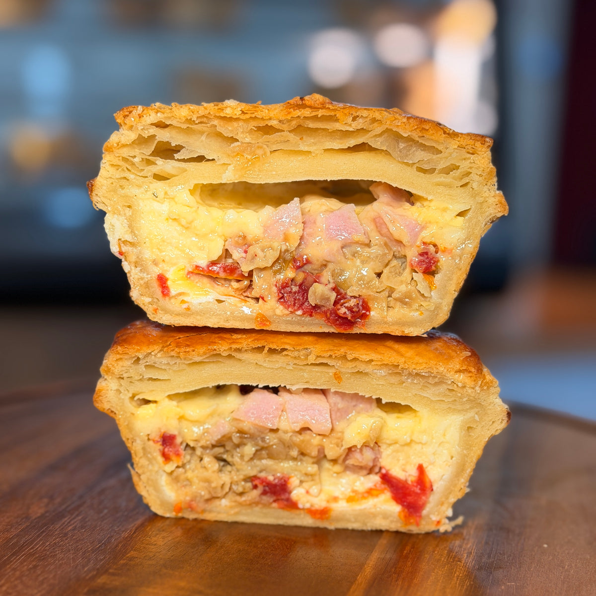 Breakfast Pie - Ham egg and Sundried Tomato